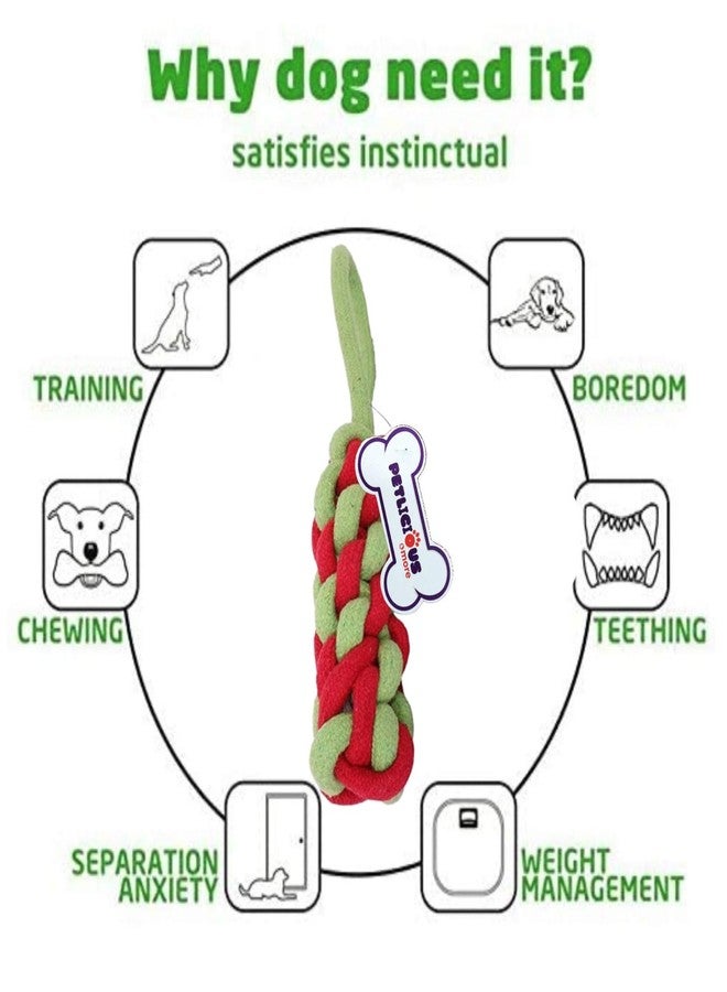 Petlicious & More LED Teething Durable Carrot Rope and Ball Toys for Puppy, Combo of 3 - Image 3